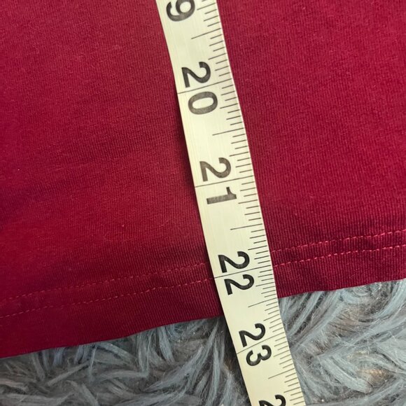Skyr Burgundy Cotton Turtleneck Size M - Picture 4 of 4